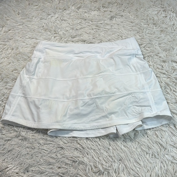 Lululemon Pace Rival Skirt (Tall) *4-way Stretch 15" White - Picture 1 of 6